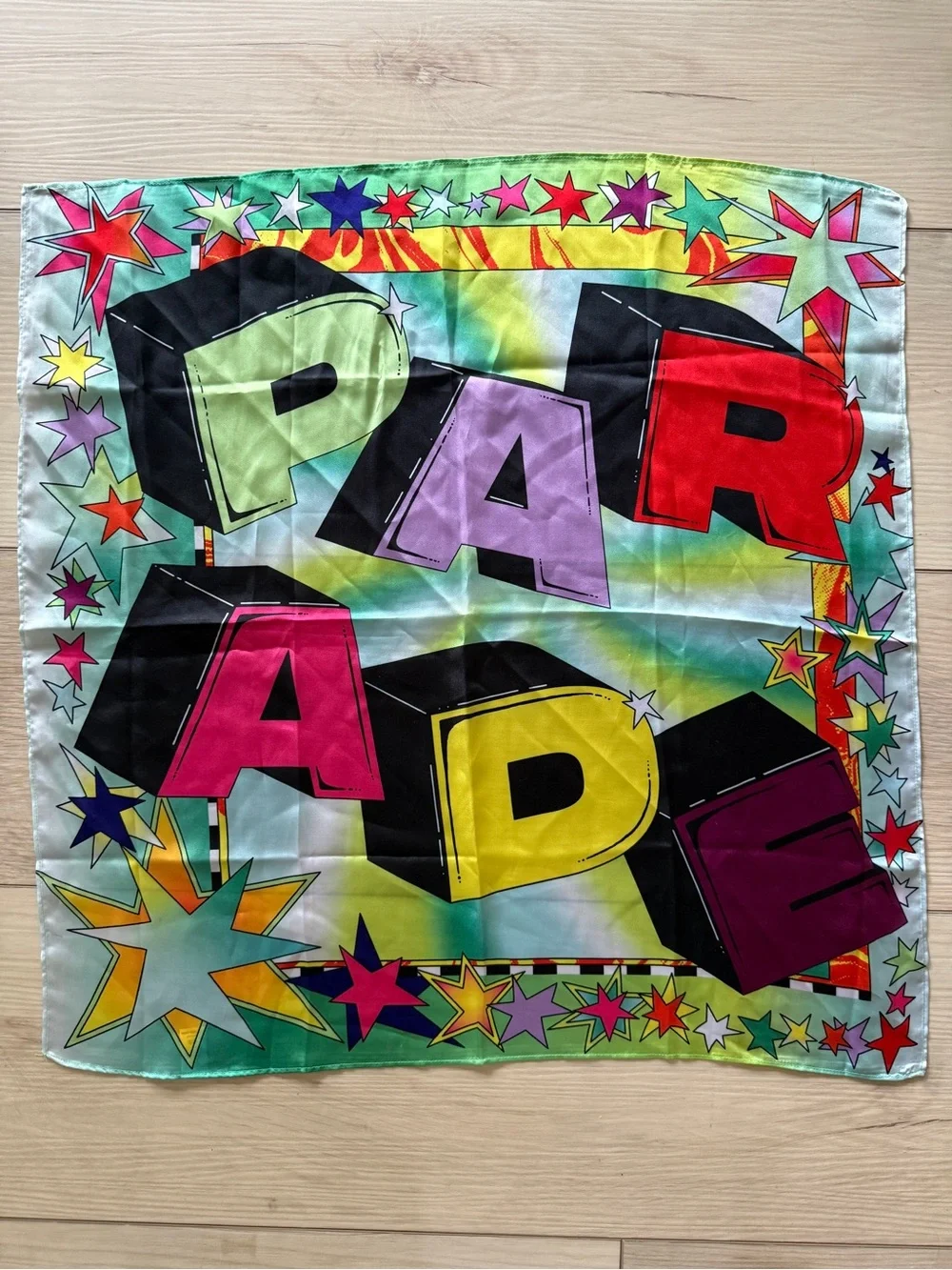 Colorful PAR ADE Retro Pop Scarf - Multicolor